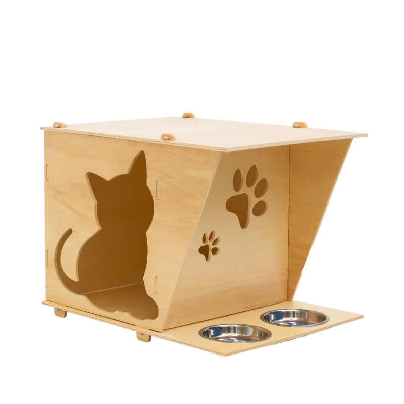 FEELING wooden cat house