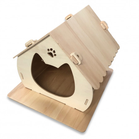 WONDERFUL wooden cat house