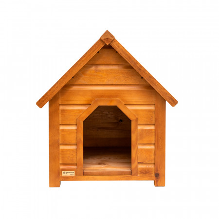 Casota de madeira PINHO com telhado em tela para cães