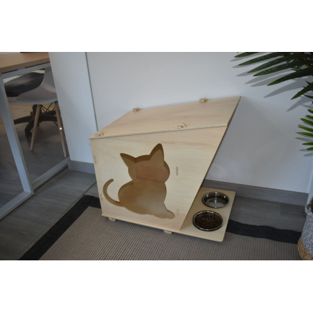 FEELING wooden cat house